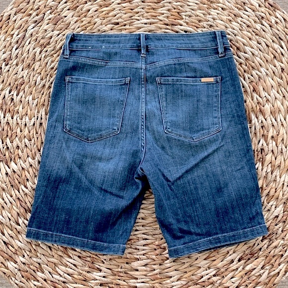 WHBM Gold Trim Denim Bermuda Short - Picture 8 of 15